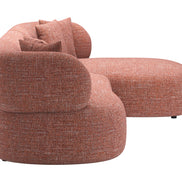 Venezia Chaise Sectional Brown