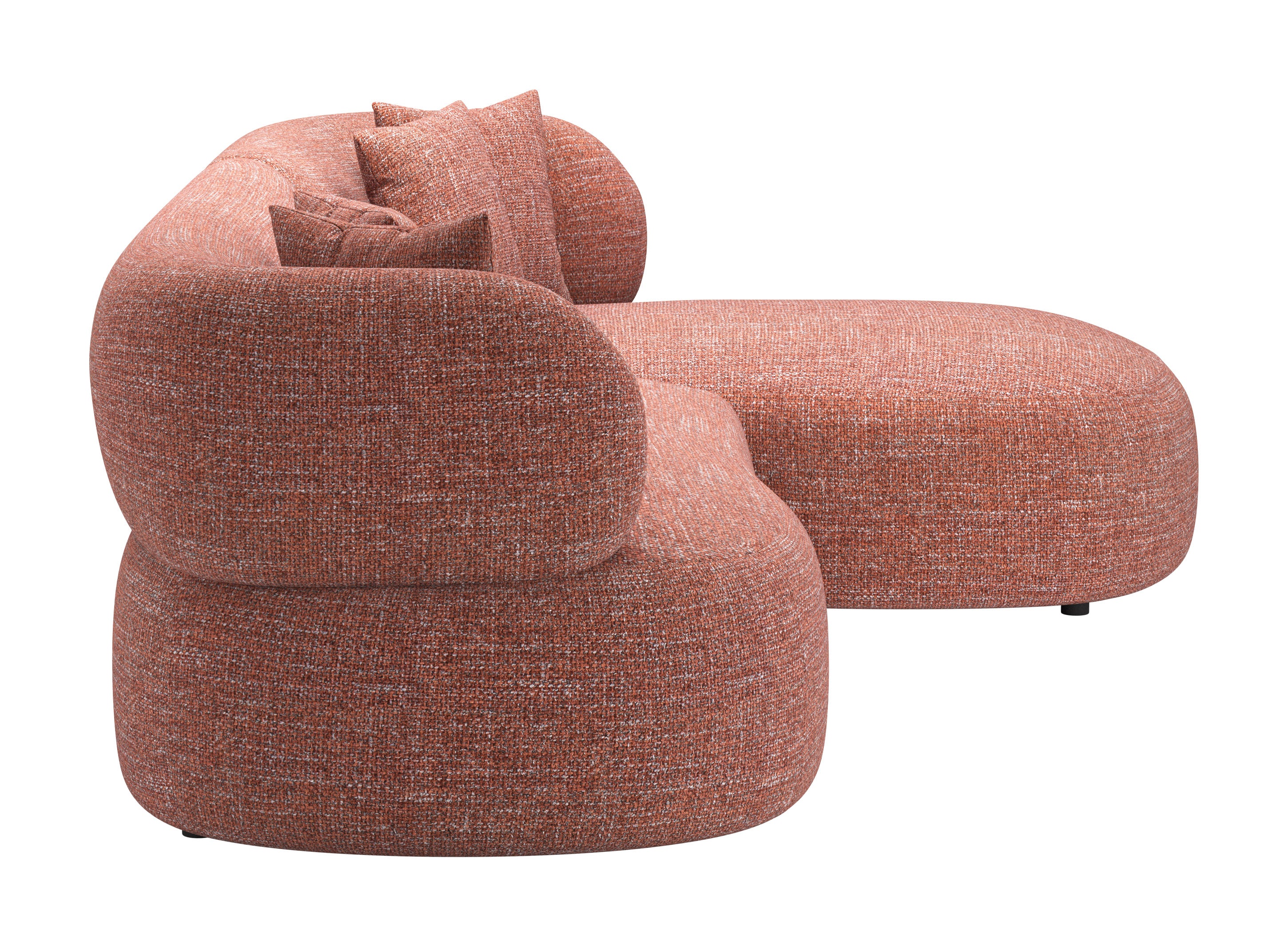 Venezia Chaise Sectional Brown