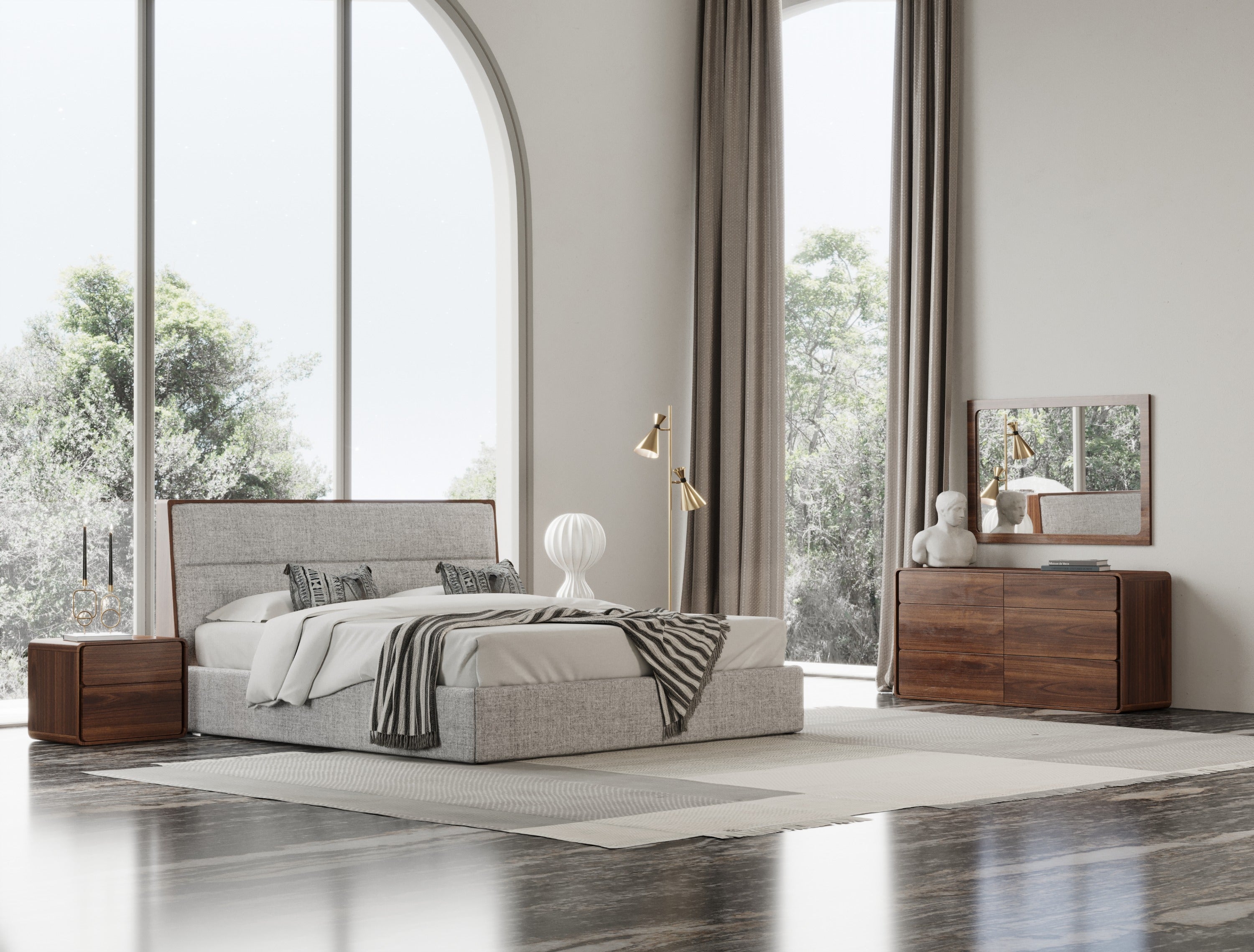 Dustin - Modern Walnut Dresser - image 3