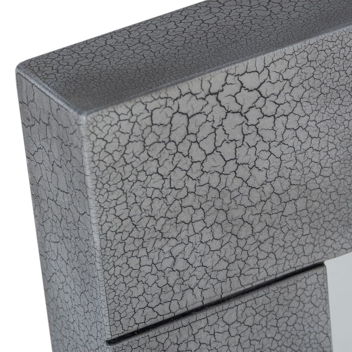 Buckley - Modern Grey Crackle Mirror - image 2
