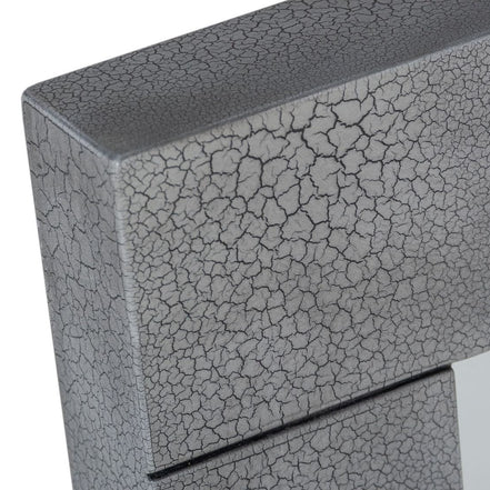 Buckley - Modern Grey Crackle Mirror - image 2
