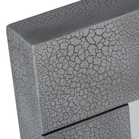 Buckley - Modern Grey Crackle Mirror - image 2