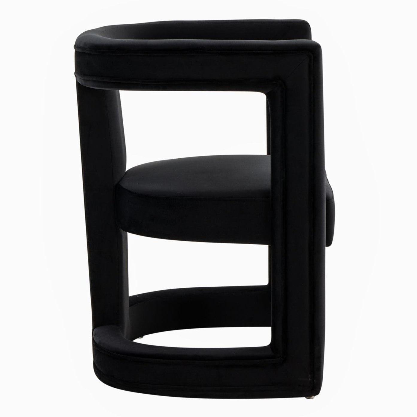 Kendra - Modern Black Fabric Accent Chair - image 2
