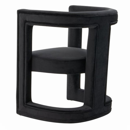 Kendra - Modern Black Fabric Accent Chair - image 3