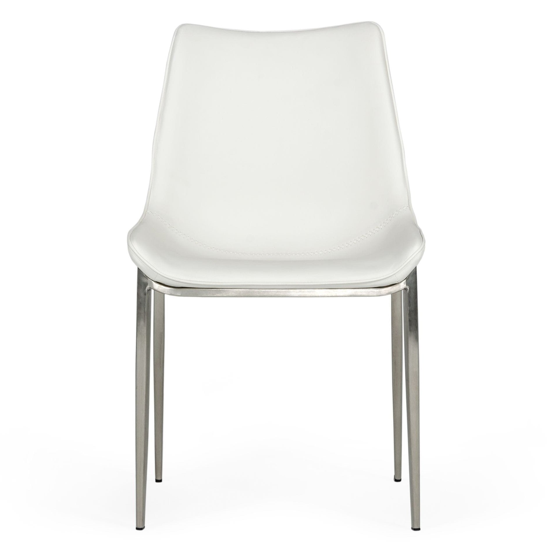 Frasier - Modern White Eco-Leather Dining Chair (Set of 2) - image 2