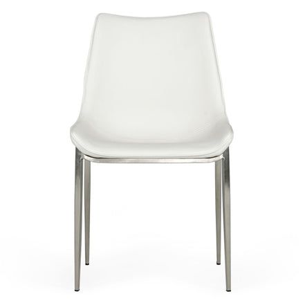 Frasier - Modern White Eco-Leather Dining Chair (Set of 2) - image 2