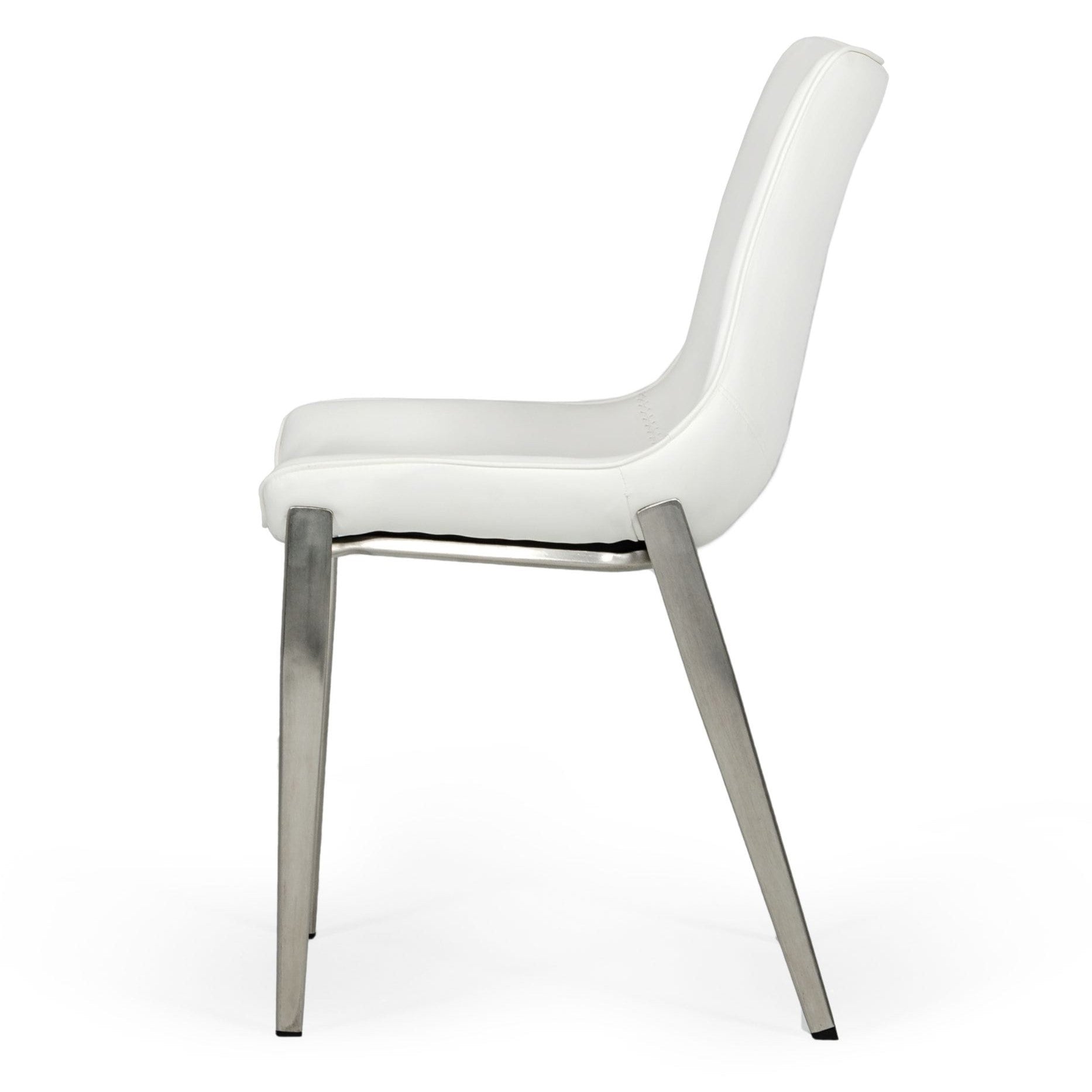 Frasier - Modern White Eco-Leather Dining Chair (Set of 2) - image 3