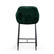 Katrina - Modern Green Fabric Bar Stool - image 3
