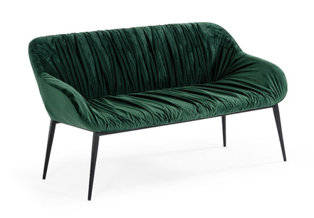 Katrina - Modern Green Fabric Bench - image 3