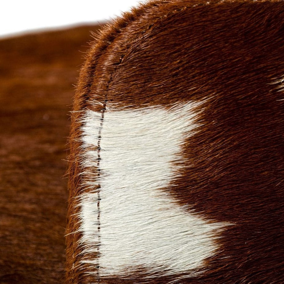 Belvista - Modern Brown Cowhide Ottoman - image 3