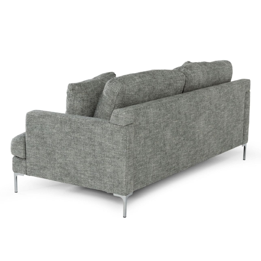 Janina - Modern Dark Grey Fabric Sofa - image 3