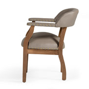 Canosa Modern Taupe Faux Leather Dining Chair