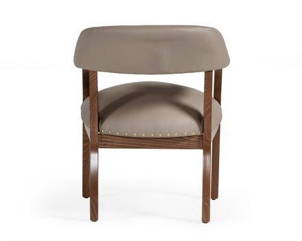 Canosa Modern Taupe Faux Leather Dining Chair - image 2
