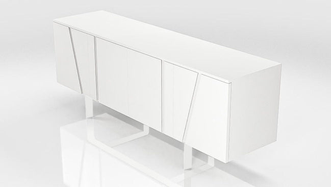 Mario - Modern White Veneer Buffet