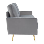 Huffine - Modern Grey Fabric Sofa - image 3