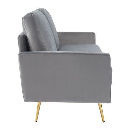 Huffine - Modern Grey Fabric Sofa - image 3