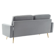 Huffine - Modern Grey Fabric Sofa - image 4