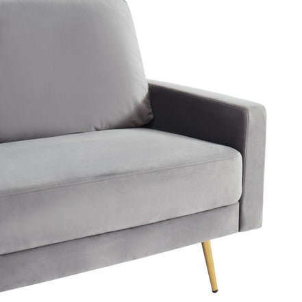 Huffine - Modern Grey Fabric Sofa - image 5
