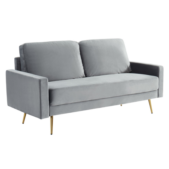 Huffine - Modern Grey Fabric Sofa - image 2