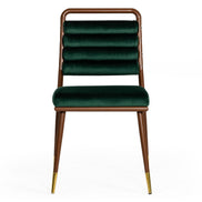 Biscay - Modern Dark Green & Walnut Steel Dining Chair - image 4