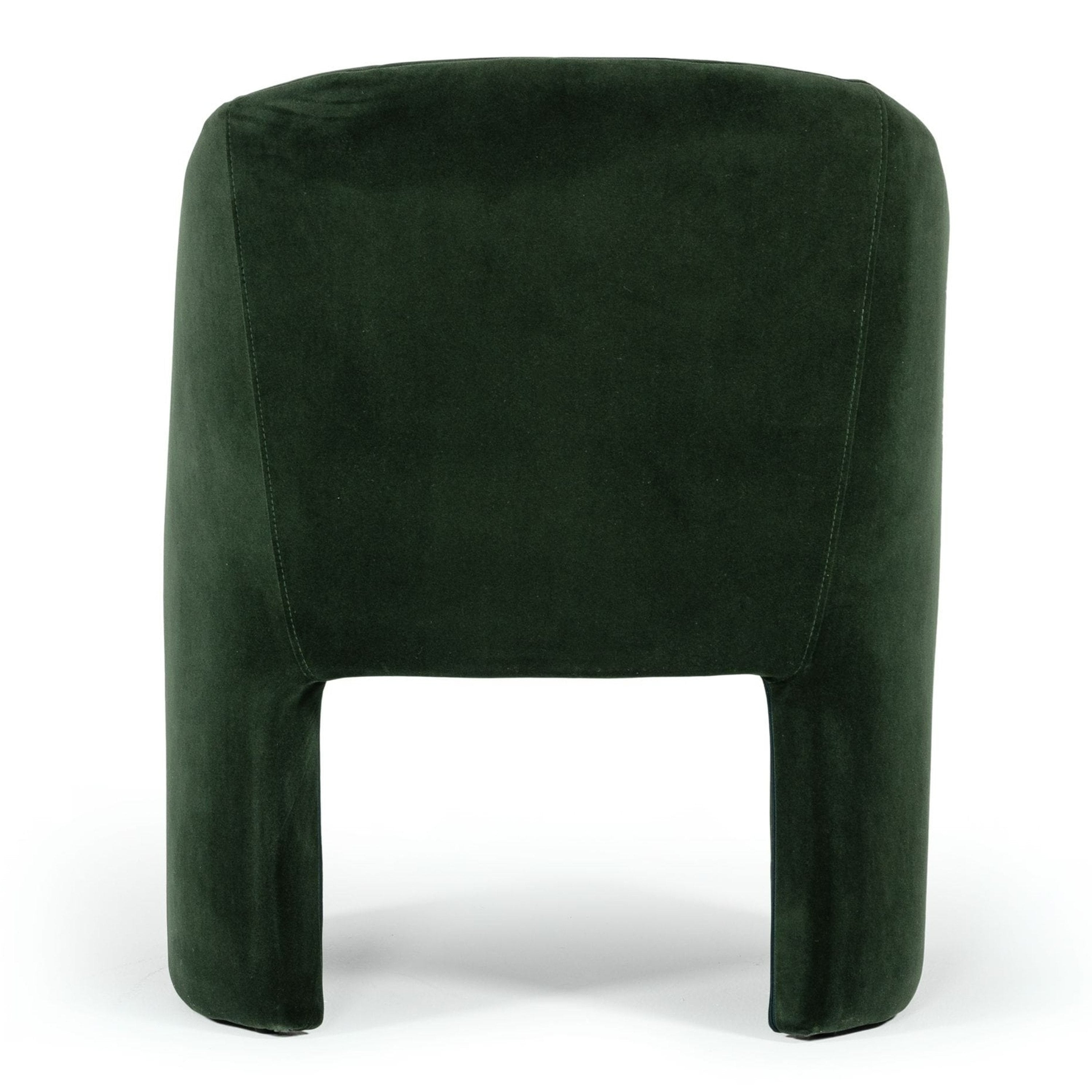 Danube - Modern Jade Green Fabric Dining Chair - image 4