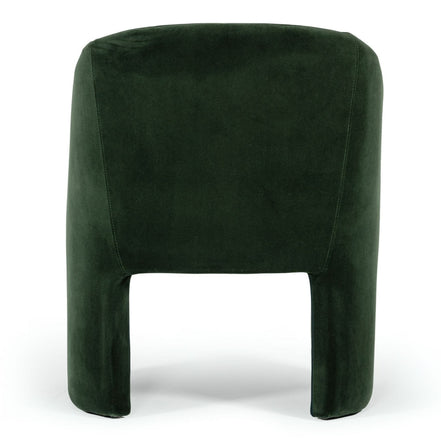 Danube - Modern Jade Green Fabric Dining Chair - image 4
