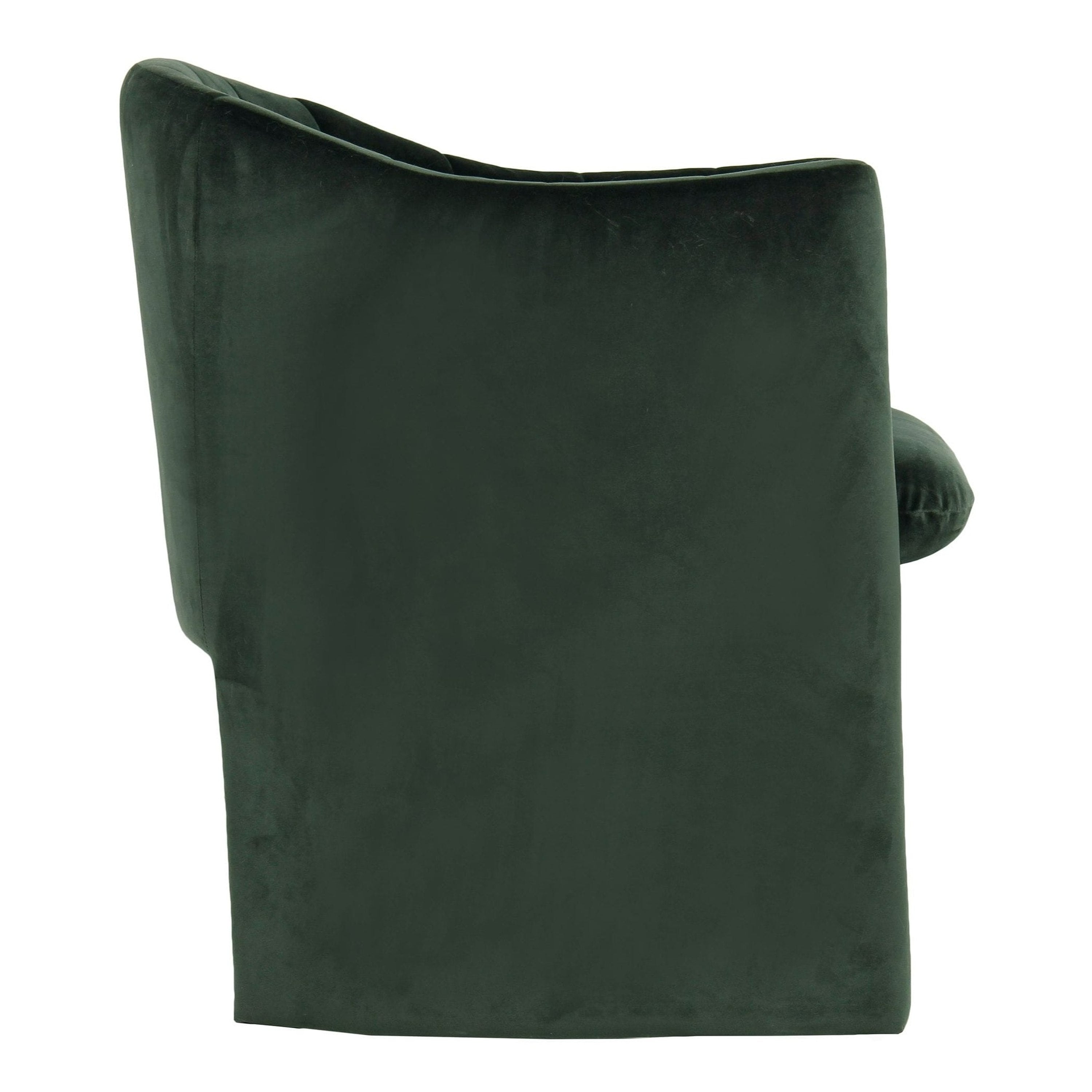 Danube - Modern Jade Green Fabric Dining Chair - image 3