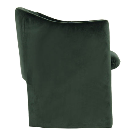 Danube - Modern Jade Green Fabric Dining Chair - image 3