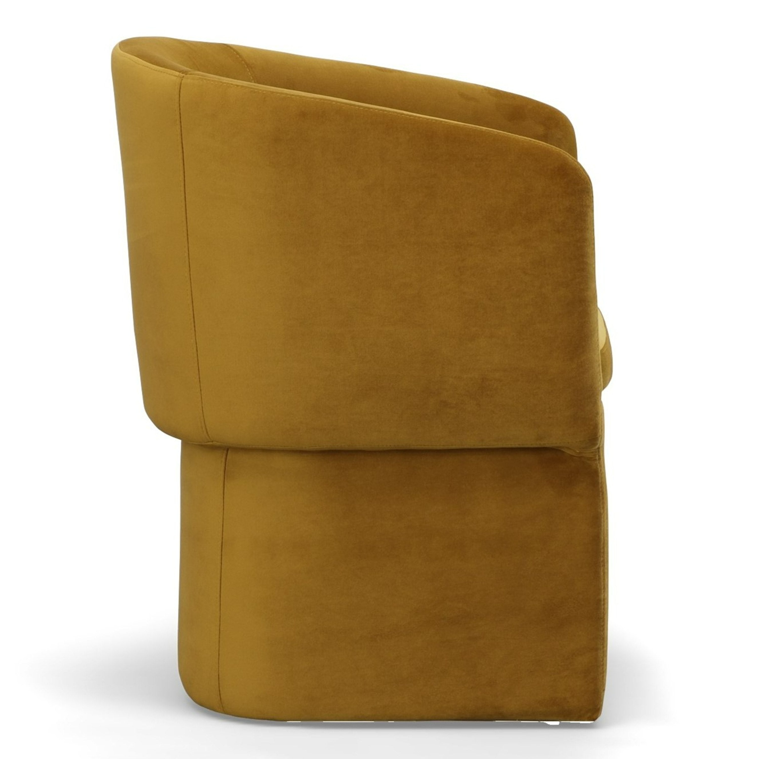 Vassar - Burnt Umber Velvet Dining Chair - image 4