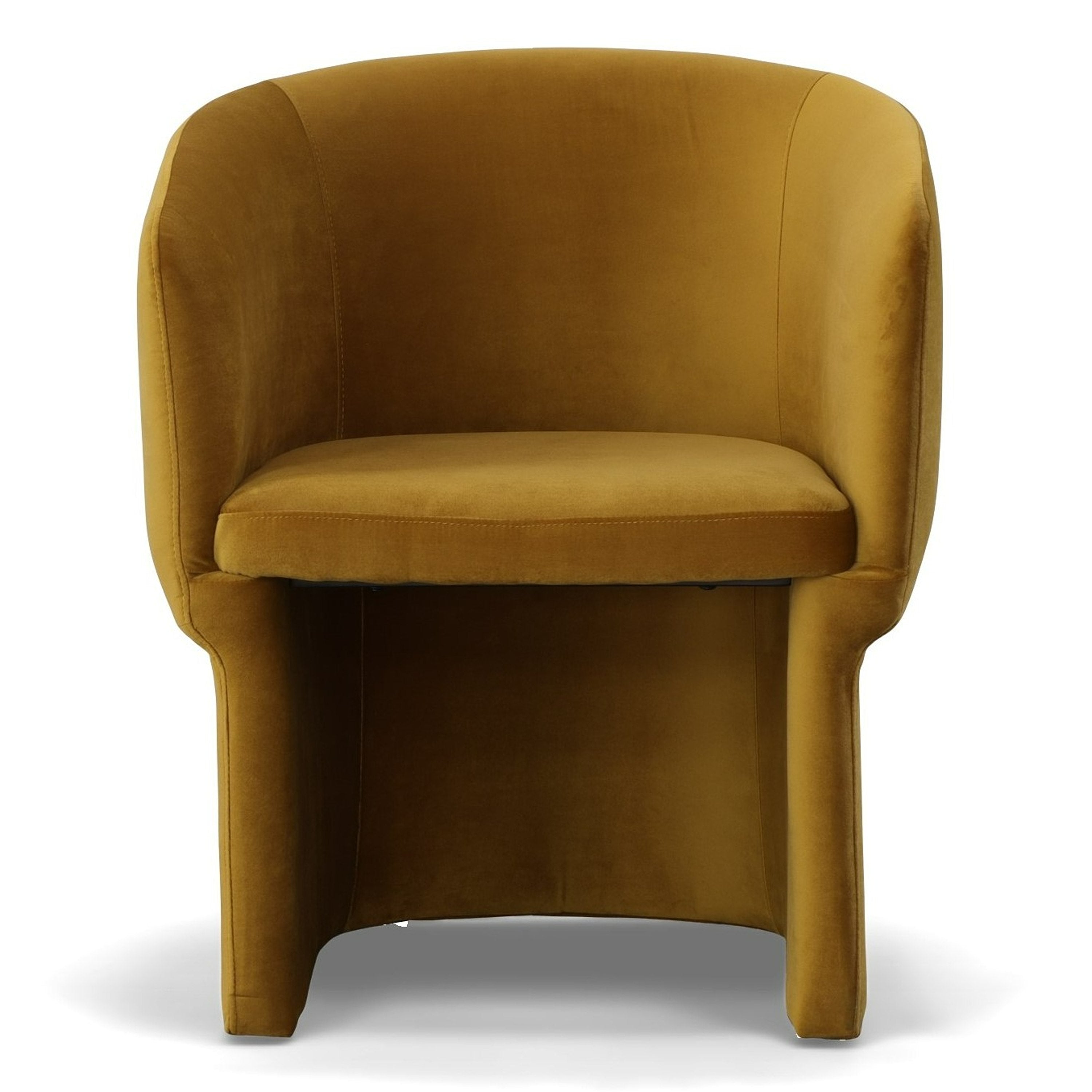 Vassar - Burnt Umber Velvet Dining Chair - image 3