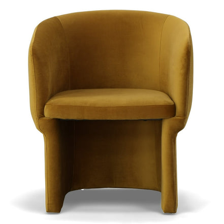 Vassar - Burnt Umber Velvet Dining Chair - image 3