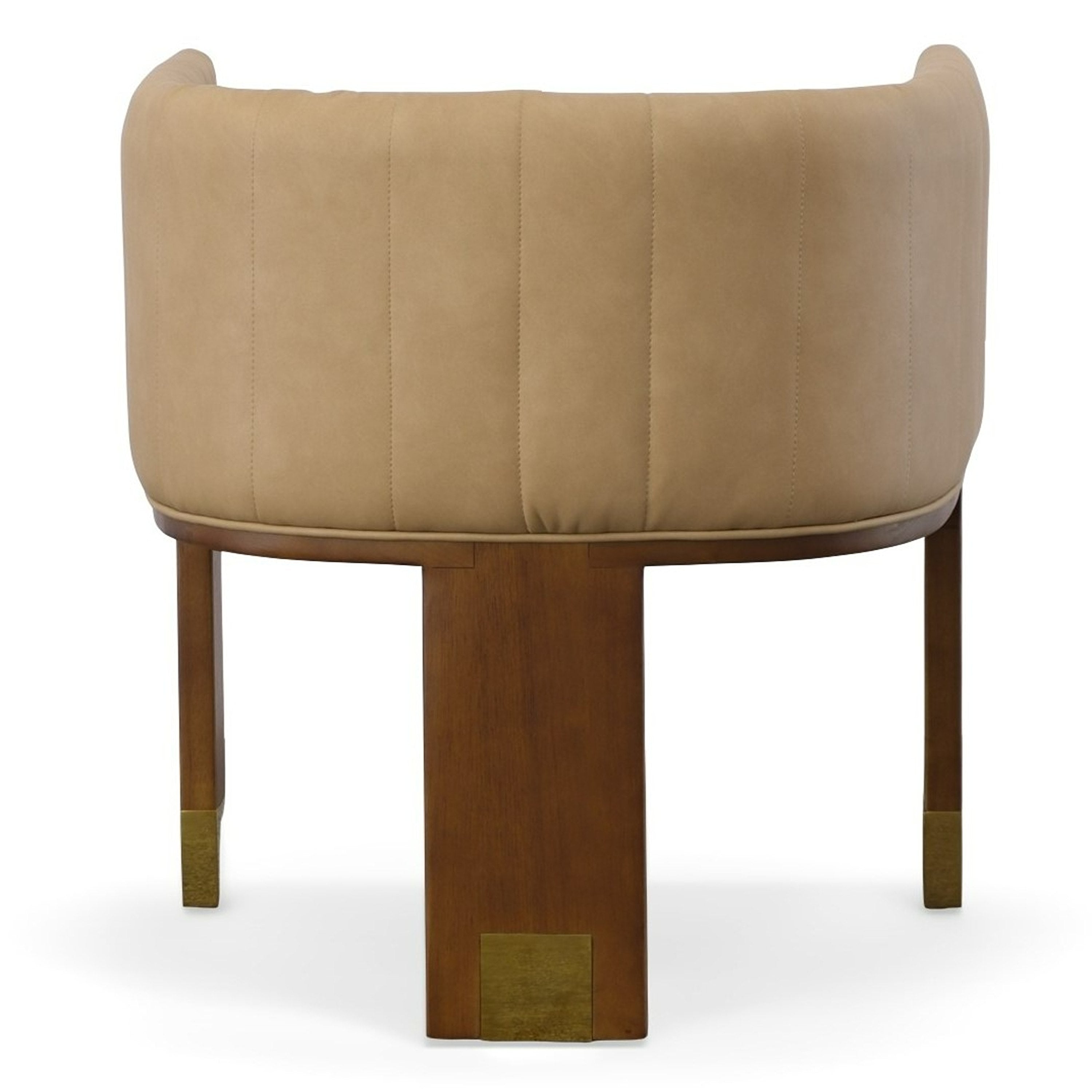 Elati - Tan Vegan Leather Dining Chair - image 3