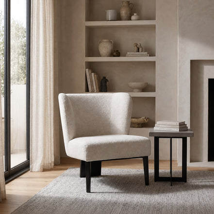 Ladean - Modern White Accent Chair - image 4