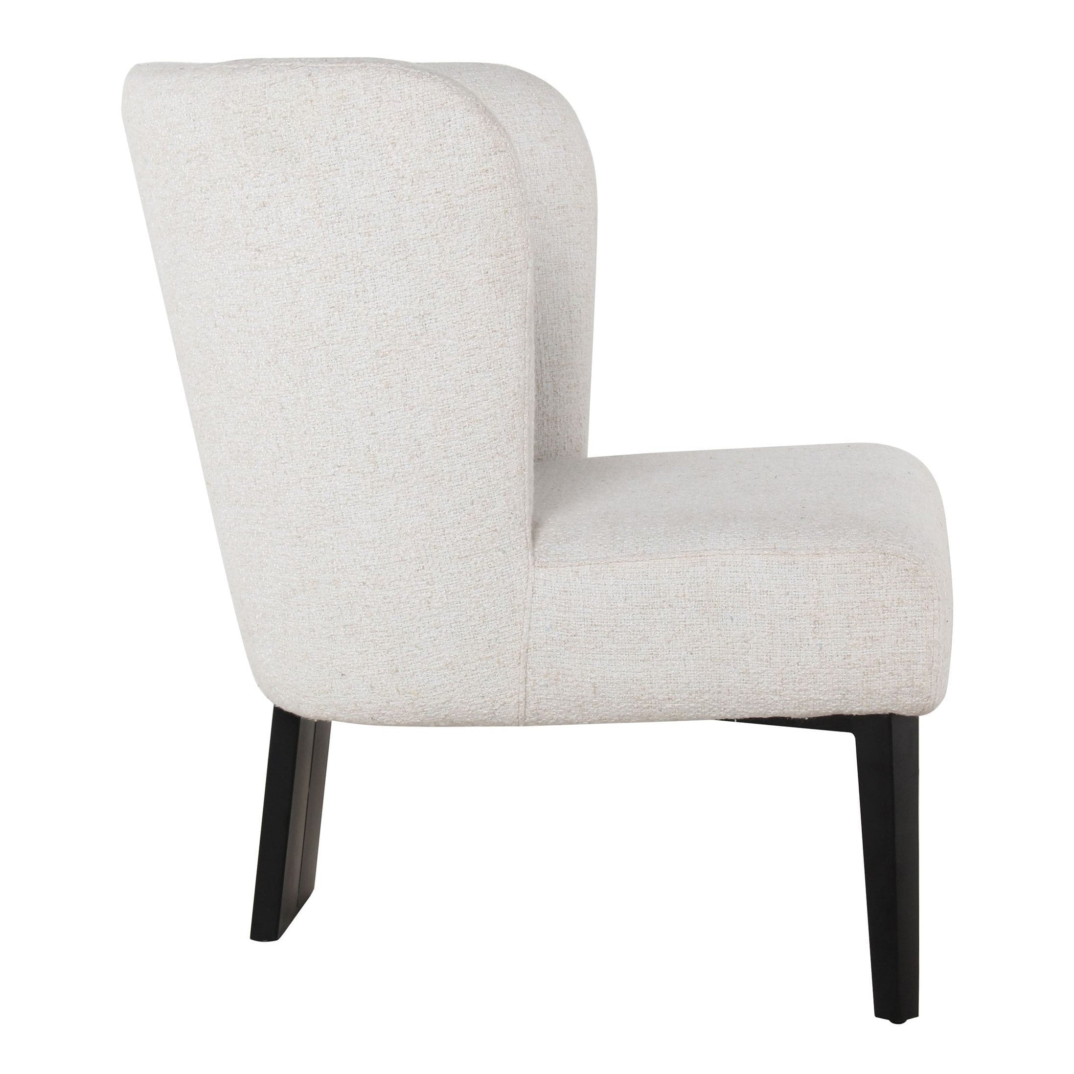 Ladean - Modern White Accent Chair - image 3