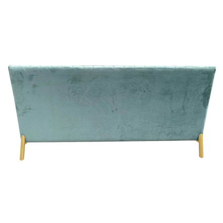 Mosko - Modern Light Green & Gold Fabric Sofa - image 4