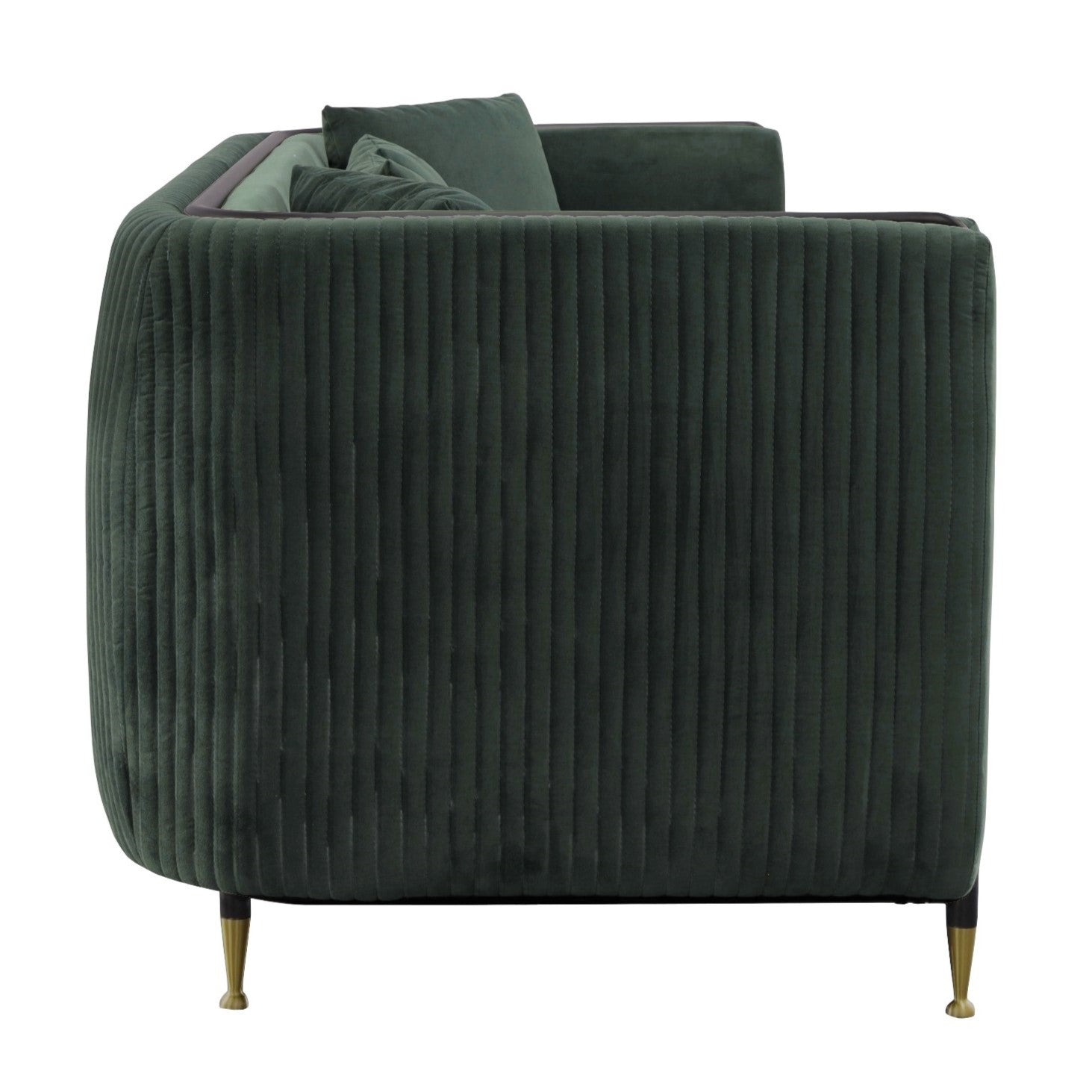 Oswego - Modern Dark Green Jade Sofa - image 2