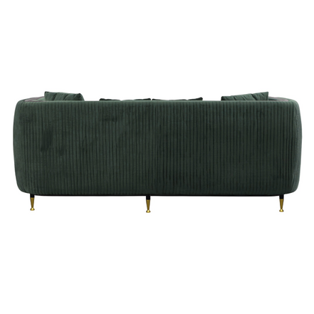 Oswego - Modern Dark Green Jade Sofa - image 3
