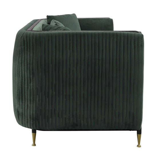 Oswego - Modern Dark Green Jade Sofa - image 2
