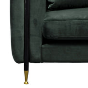 Oswego - Modern Dark Green Jade Sofa - image 4
