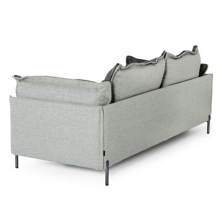 Mars - Modern Grey & Dark Grey Fabric Sofa - image 3