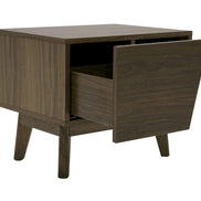 Abelard - Mid-century Walnut Nightstand - image 2