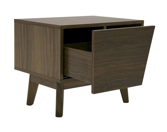 Abelard - Mid-century Walnut Nightstand - image 2