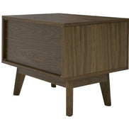 Abelard - Mid-century Walnut Nightstand - image 4