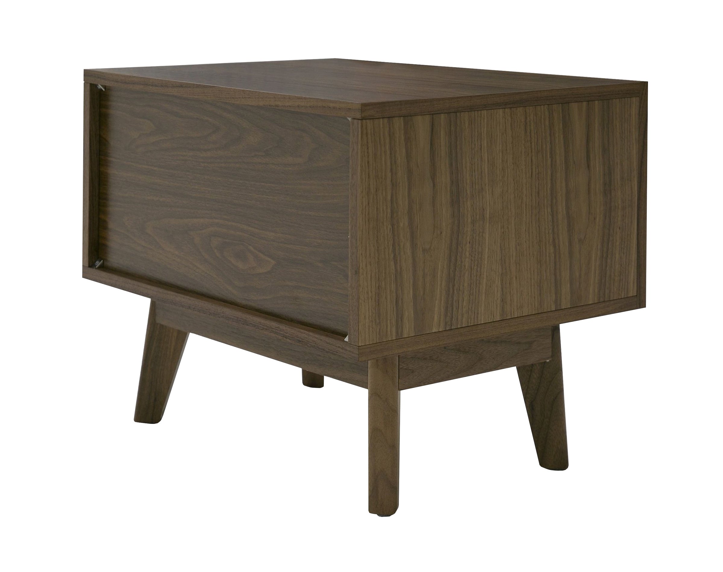 Abelard - Mid-century Walnut Nightstand - image 4