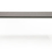 Fauna - Modern Elm Grey & Stainless Steel Chrome Dining Table - image 2