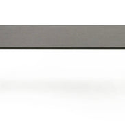 Fauna - Modern Elm Grey & Stainless Steel Chrome Dining Table - image 3