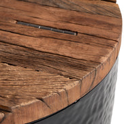 Duskan Storage Side Table Natural & Black