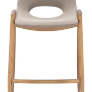 Desi Counter Stool (Set of 2) Beige & Gold