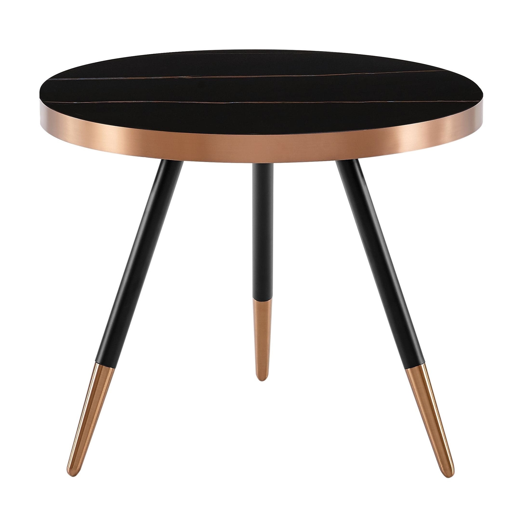 Cayson - Modern Black Ceramic Small Coffee Table - image 4