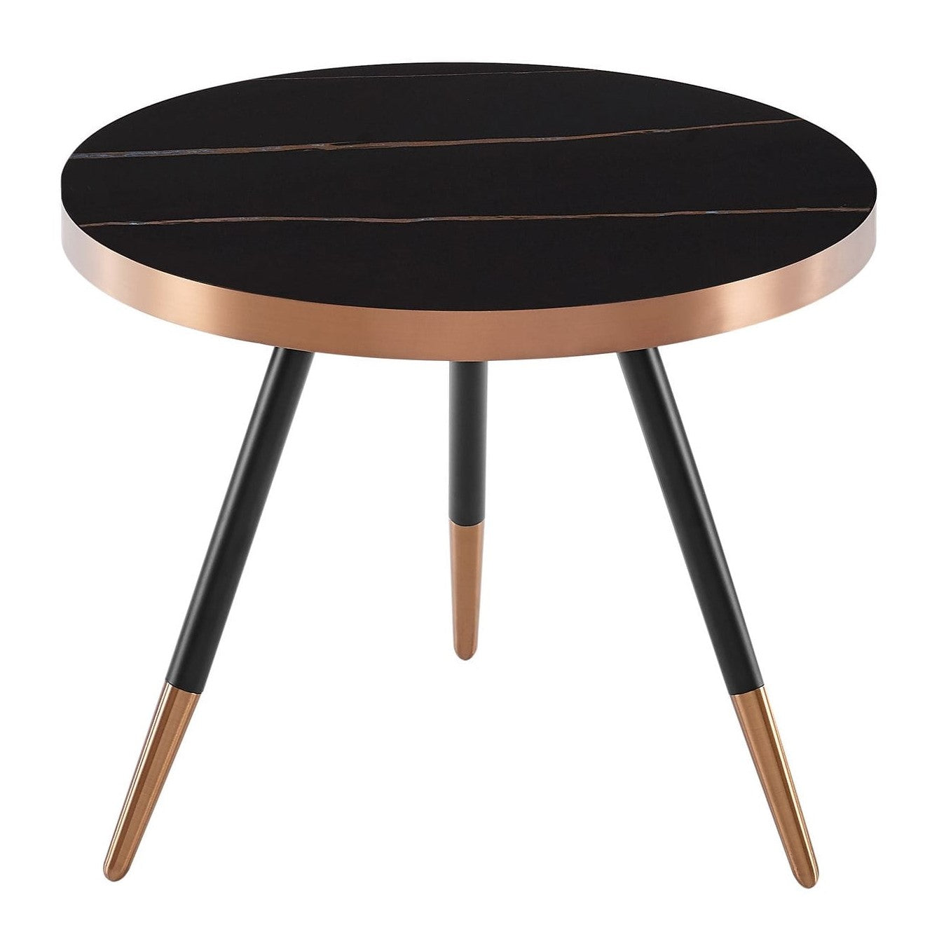 Cayson - Modern Black Ceramic Small Coffee Table - image 5